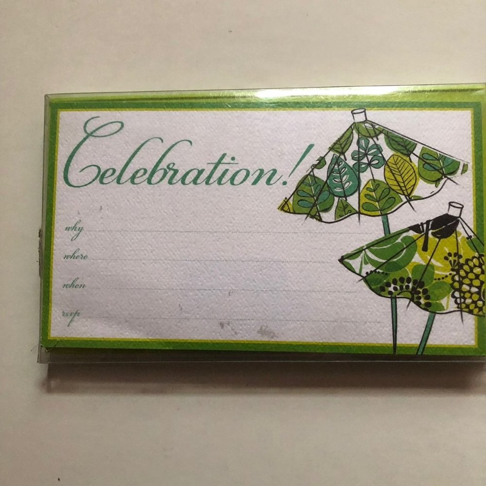 Vera Bradley Blank Invitations Set 10 New Party Event Celebrate